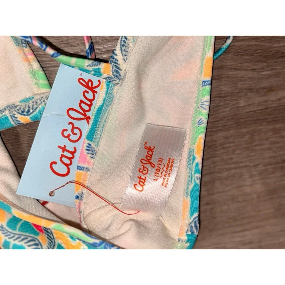 Cat &‎ Jack Bikini Top NWT L 10-12
